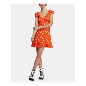 Free People Like a Lady Printed Mini Dress
